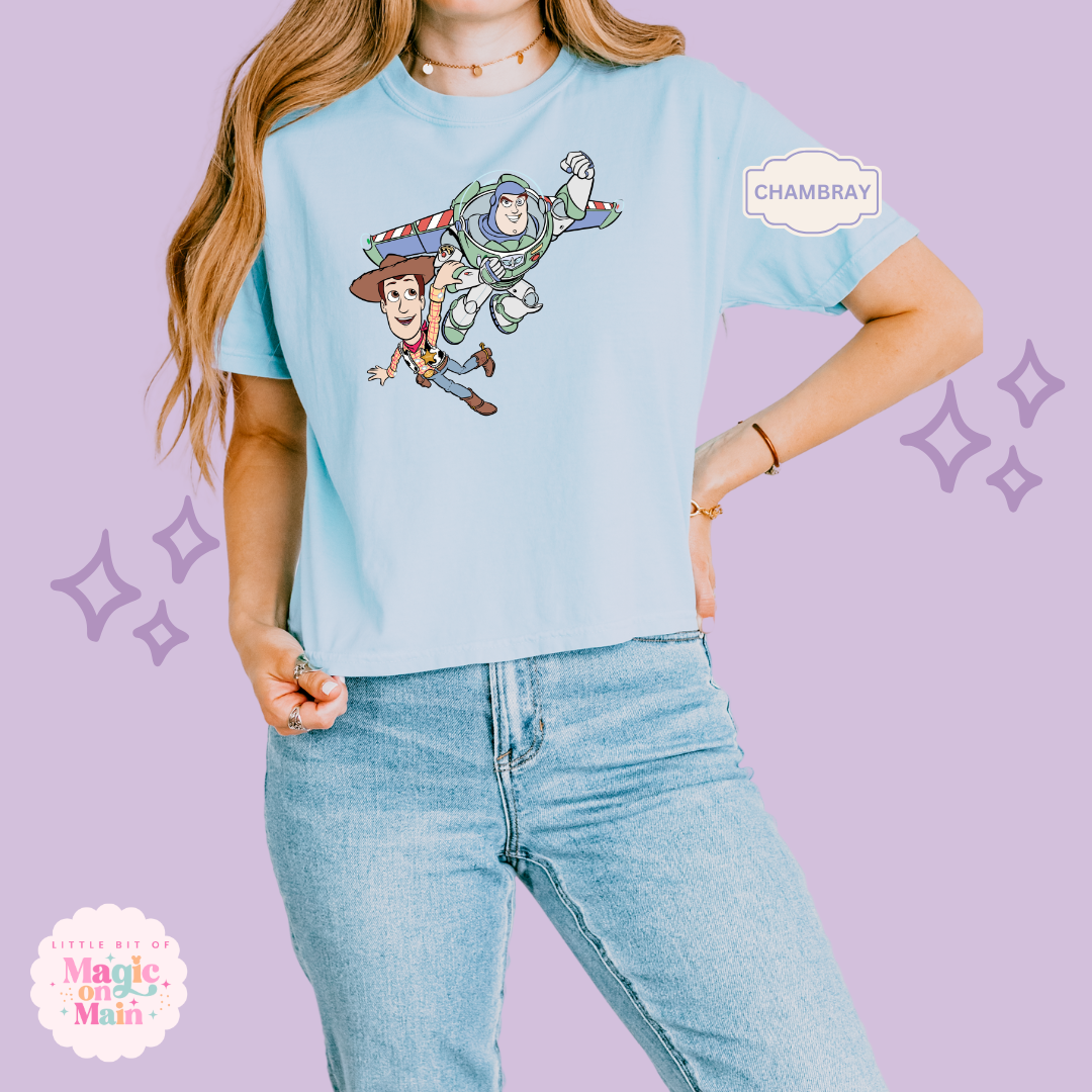 PRINTED FLYING TOYS - WOMENS BOXY T-SHIRT
