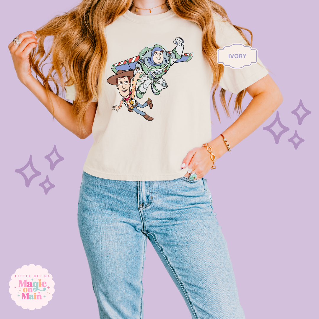 PRINTED FLYING TOYS - WOMENS BOXY T-SHIRT