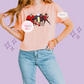 PRINTED SUPER HERO FAMILY W/SPARKLE - EXCLUSIVE TO MoM- WOMENS BOXY T-SHIRT