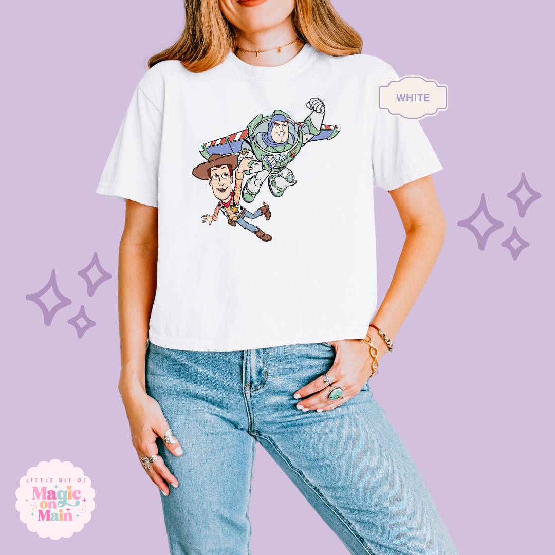 PRINTED FLYING TOYS - WOMENS BOXY T-SHIRT