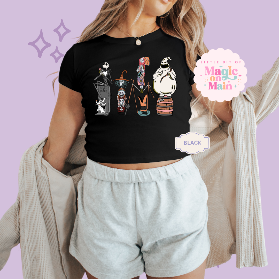 PRINTED NBC - WOMENS CROPPED RIBBED BABY TEE