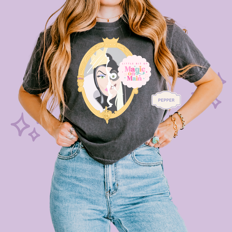 PRINTED EVIL QUEEN MIRROR - EXCLUSIVE TO MoM - WOMENS BOXY T-SHIRT