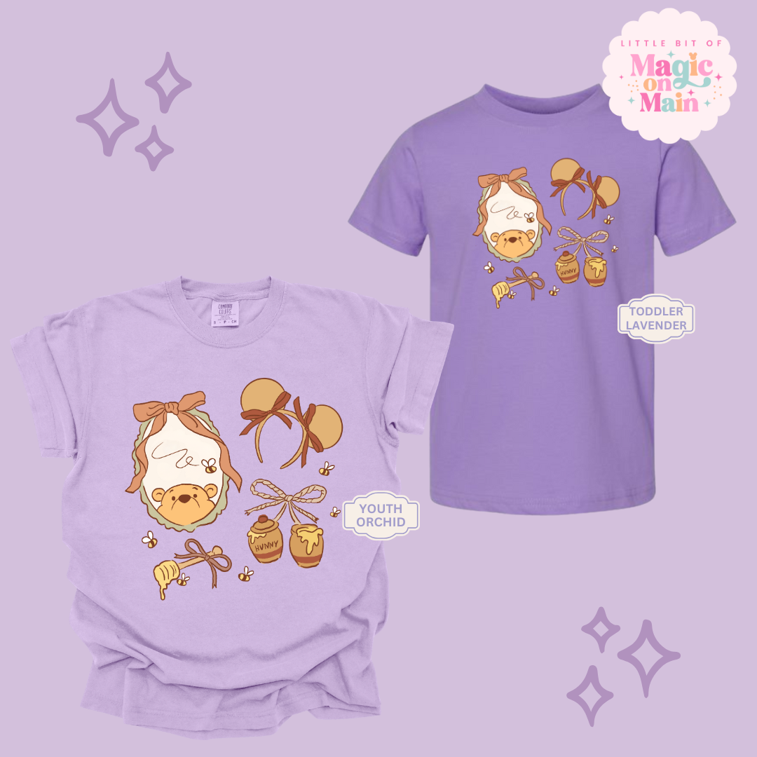 PRINTED WINNIE THE POOH COQUETTE - YOUTH/TODDLER