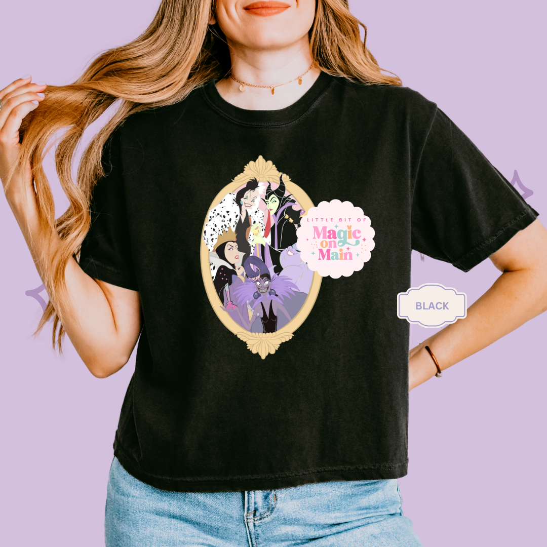 PRINTED VILLAINS COQUETTE - EXCLUSIVE TO MoM - WOMENS BOXY T-SHIRT