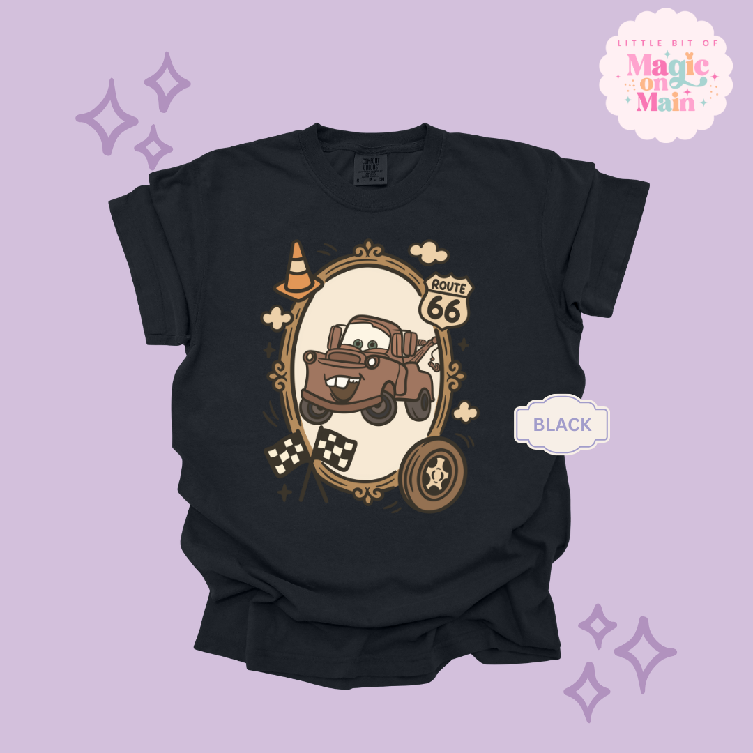 PRINTED RUSTY TRUCK COQUETTE  - ADULT T-SHIRT