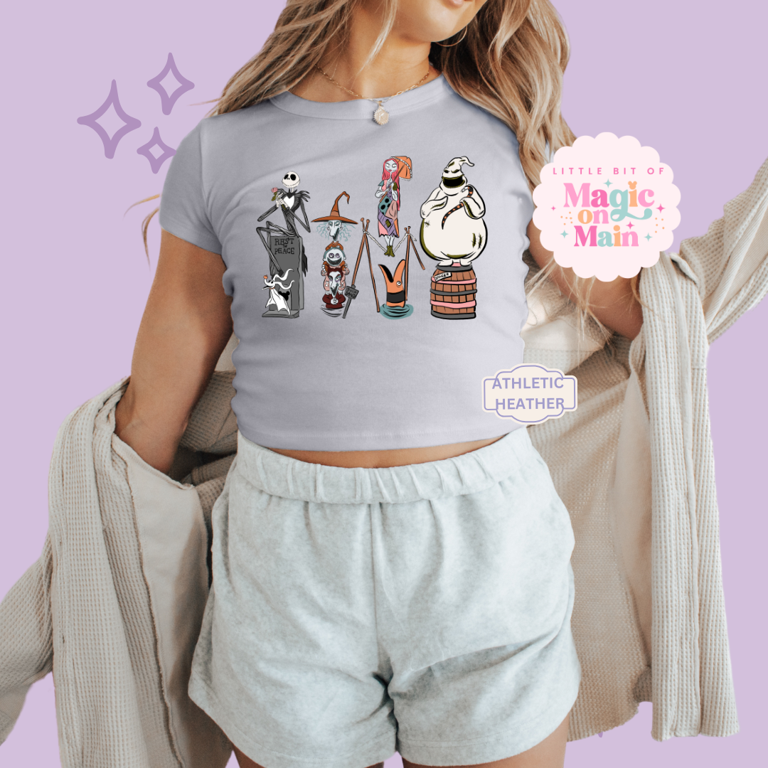 PRINTED NBC - WOMENS CROPPED RIBBED BABY TEE