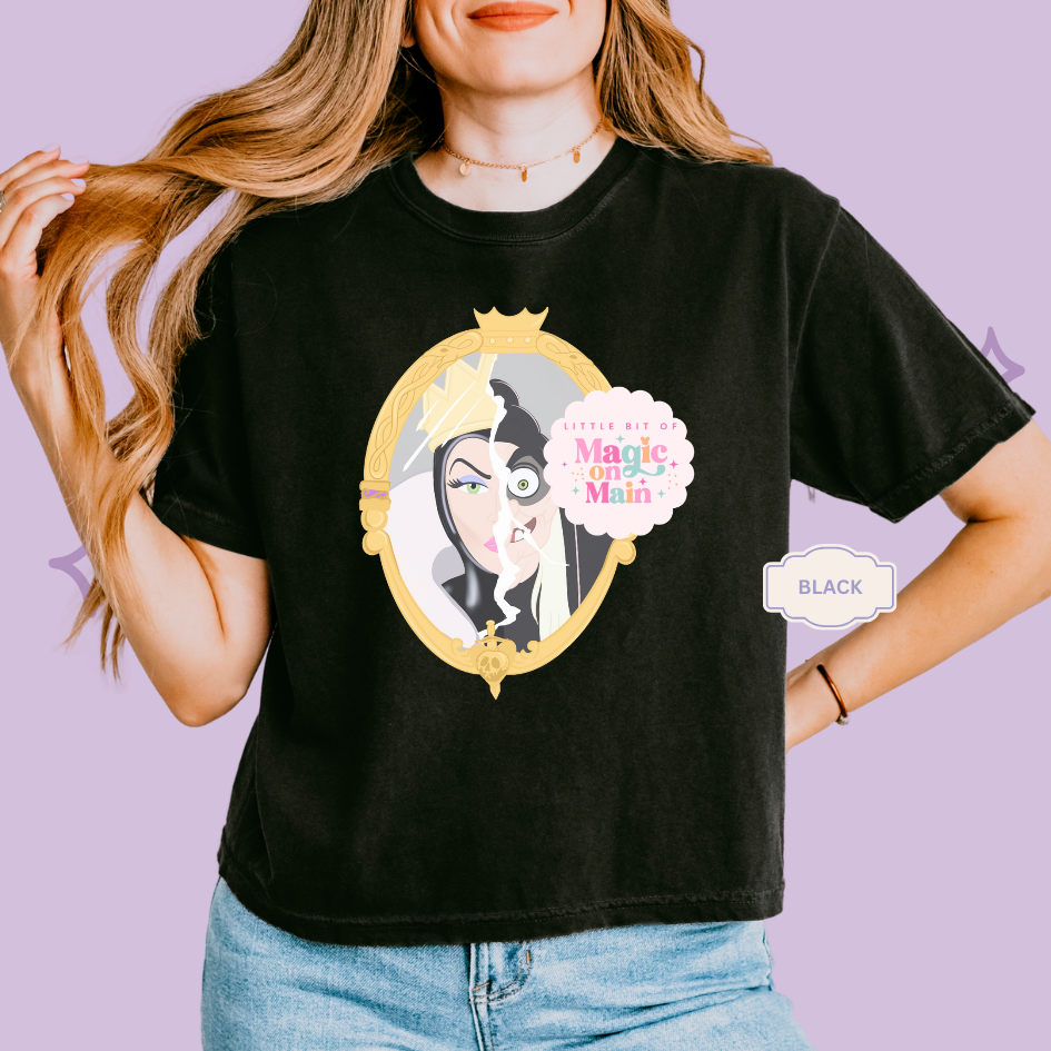 PRINTED EVIL QUEEN MIRROR - EXCLUSIVE TO MoM - WOMENS BOXY T-SHIRT