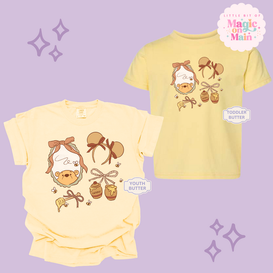 PRINTED WINNIE THE POOH COQUETTE - YOUTH/TODDLER