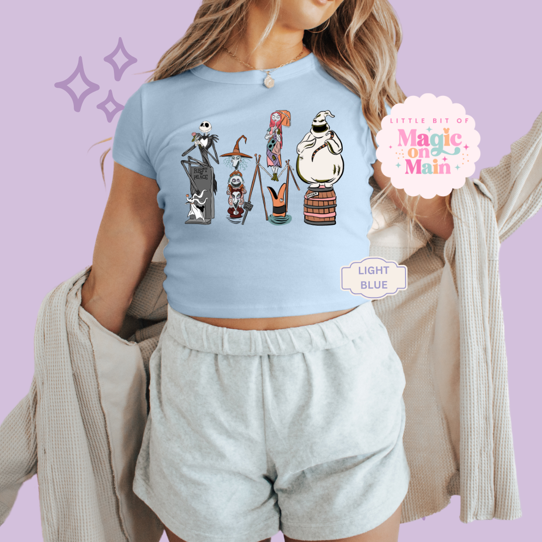 PRINTED NBC - WOMENS CROPPED RIBBED BABY TEE