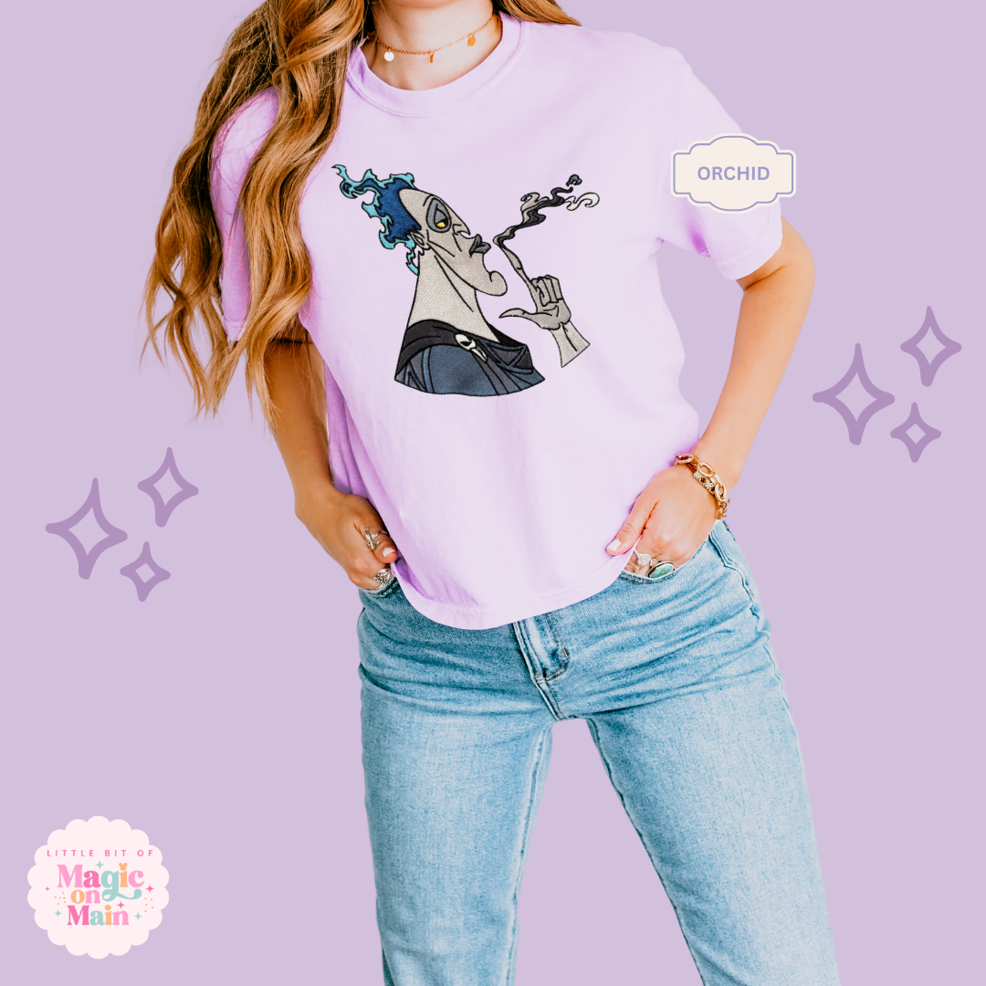 EMBROIDERED HADES - WOMENS BOXY T-SHIRT