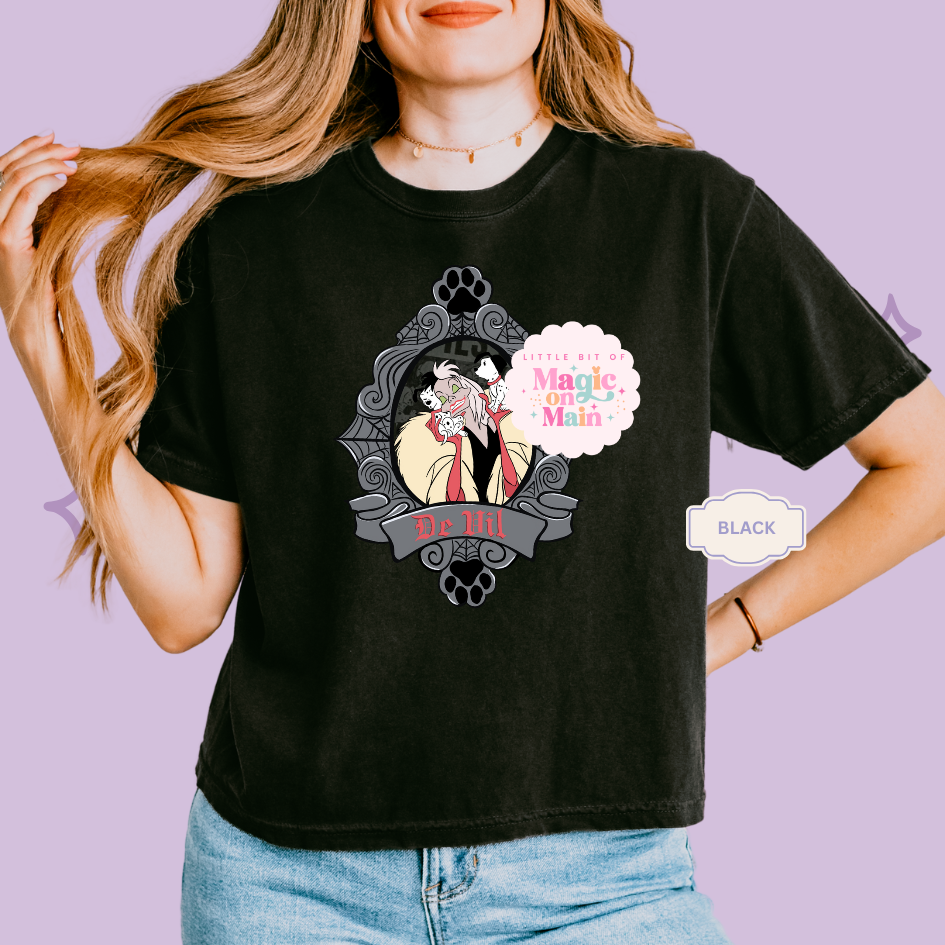 PRINTED DE VIL- EXCLUSIVE TO MoM - WOMENS BOXY T-SHIRT