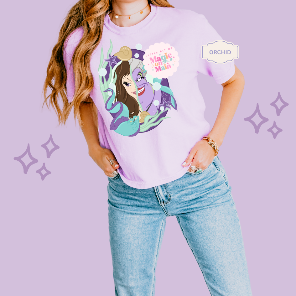 PRINTED VANESSA SEA WITCH - EXCLUSIVE TO MoM - WOMENS BOXY T-SHIRT