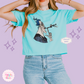 EMBROIDERED HADES - WOMENS BOXY T-SHIRT