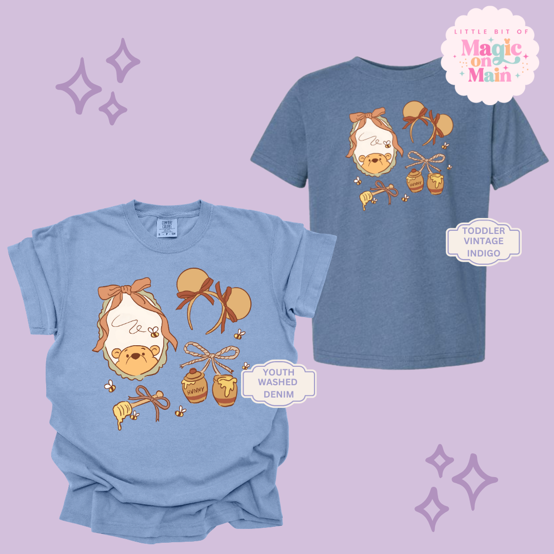 PRINTED WINNIE THE POOH COQUETTE - YOUTH/TODDLER