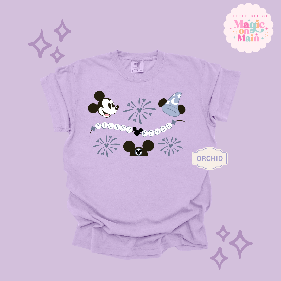 PRINTED BLUE MICKEY - ADULT T-SHIRT