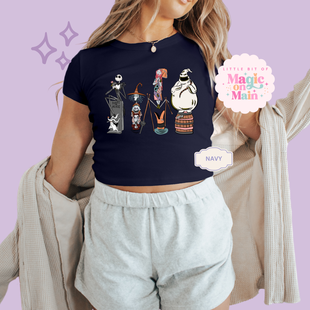 PRINTED NBC - WOMENS CROPPED RIBBED BABY TEE
