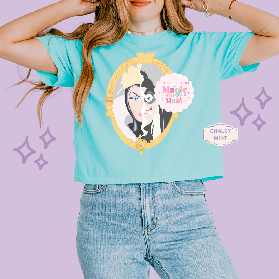 PRINTED EVIL QUEEN MIRROR - EXCLUSIVE TO MoM - WOMENS BOXY T-SHIRT