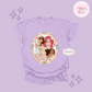 PRINTED MERMAID PRINCESSES - ADULT T-SHIRT
