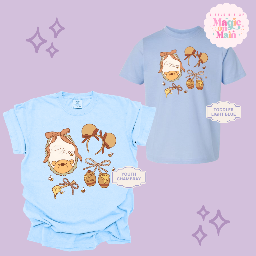PRINTED WINNIE THE POOH COQUETTE - YOUTH/TODDLER