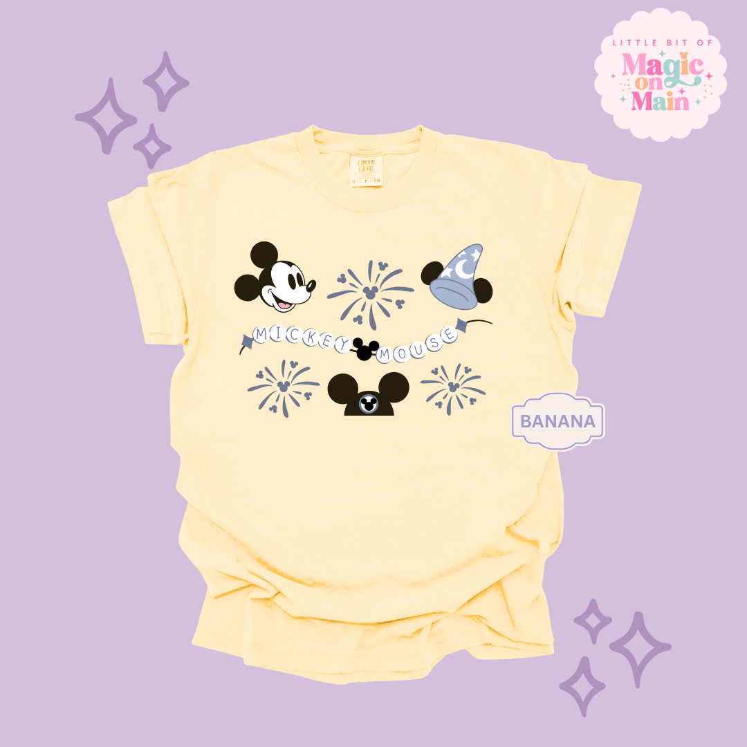 PRINTED BLUE MICKEY - ADULT T-SHIRT