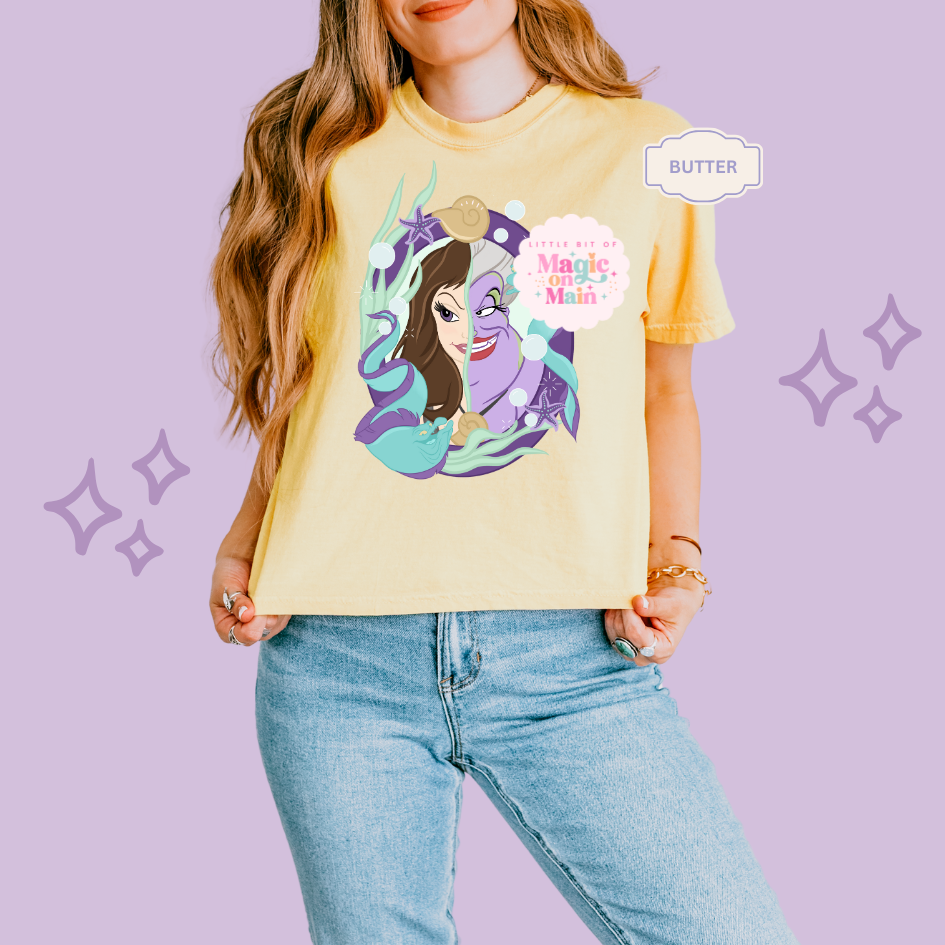 PRINTED VANESSA SEA WITCH - EXCLUSIVE TO MoM - WOMENS BOXY T-SHIRT