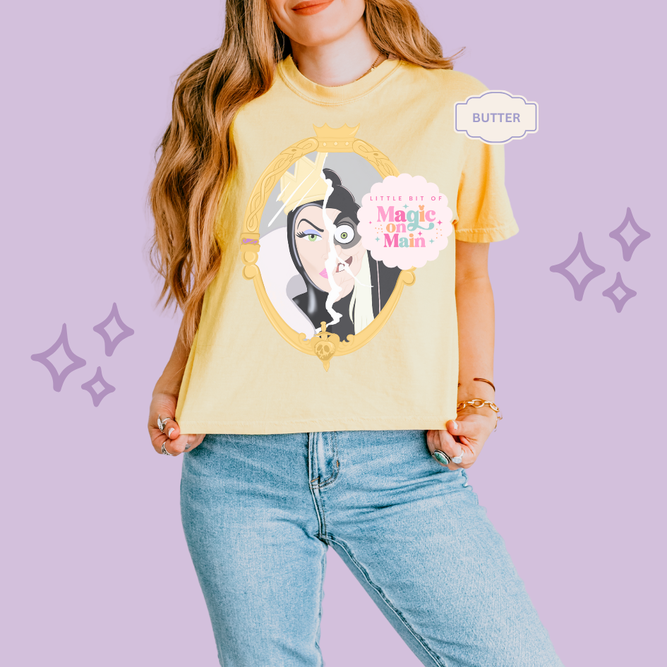 PRINTED EVIL QUEEN MIRROR - EXCLUSIVE TO MoM - WOMENS BOXY T-SHIRT