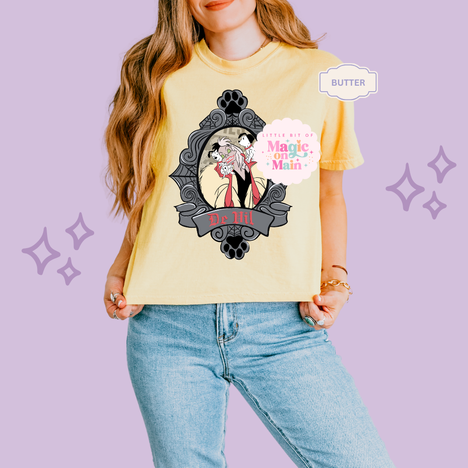 PRINTED DE VIL- EXCLUSIVE TO MoM - WOMENS BOXY T-SHIRT