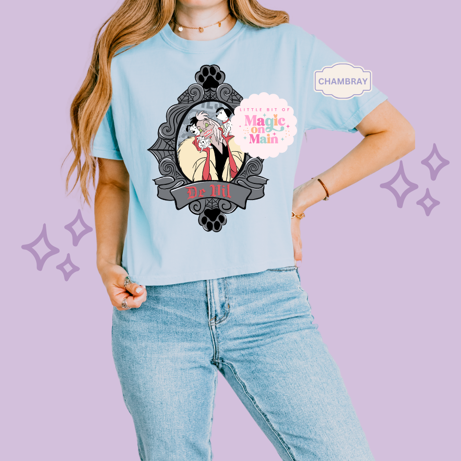 PRINTED DE VIL- EXCLUSIVE TO MoM - WOMENS BOXY T-SHIRT