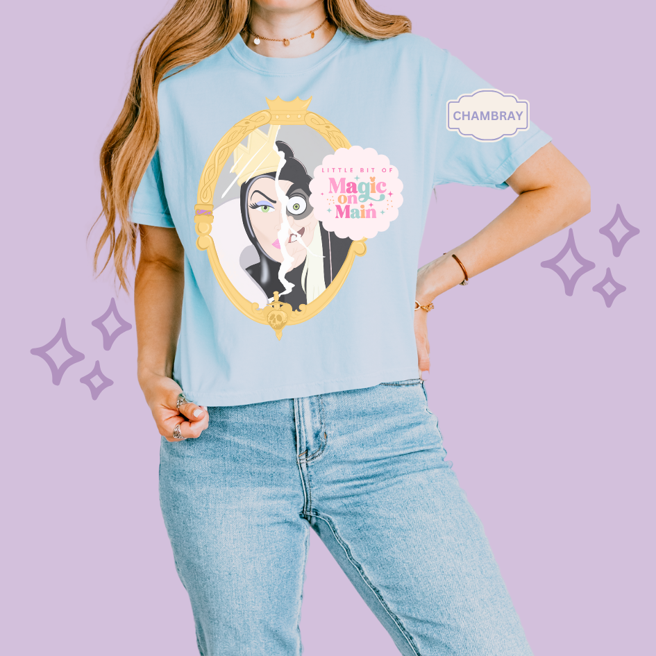 PRINTED EVIL QUEEN MIRROR - EXCLUSIVE TO MoM - WOMENS BOXY T-SHIRT