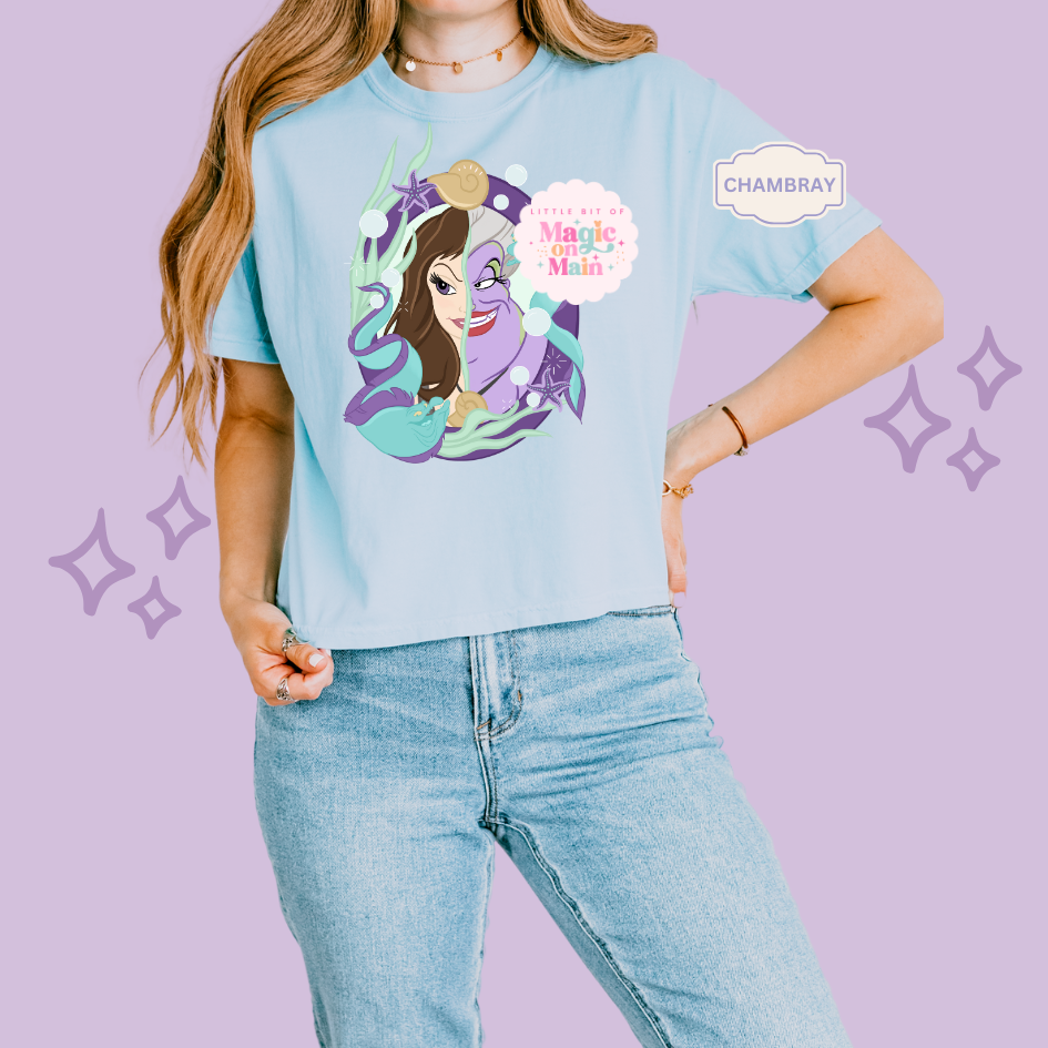 PRINTED VANESSA SEA WITCH - EXCLUSIVE TO MoM - WOMENS BOXY T-SHIRT