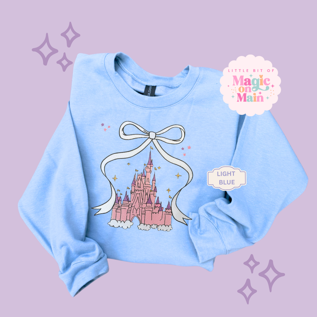 EMBROIDERED CASTLE - ADULT SWEATSHIRT