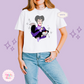 PRINTED TREMAINE WITH SPARKLE  - WOMENS BOXY T-SHIRT