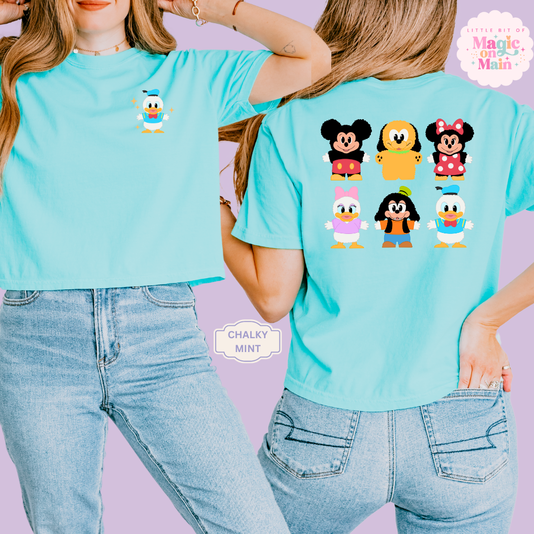 STUFFED CHARACTERS FRONT AND BACK PRINT - DONALD - WOMENS BOXY T-SHIRT