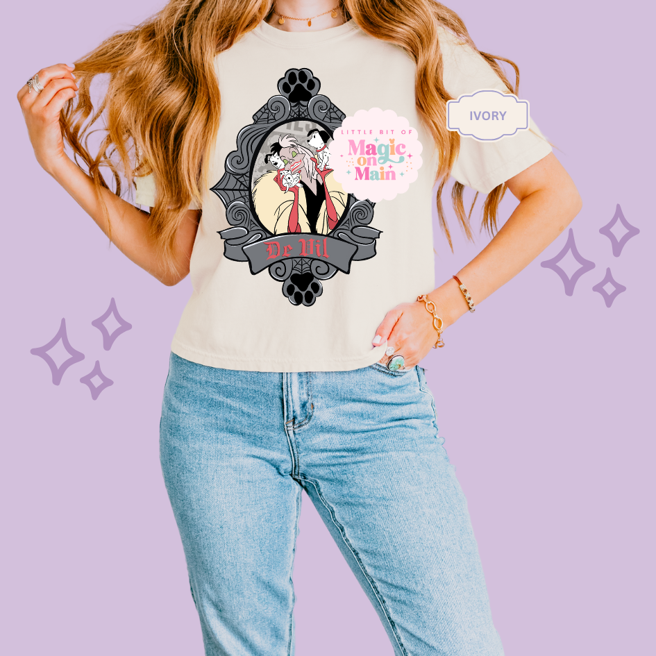 PRINTED DE VIL- EXCLUSIVE TO MoM - WOMENS BOXY T-SHIRT