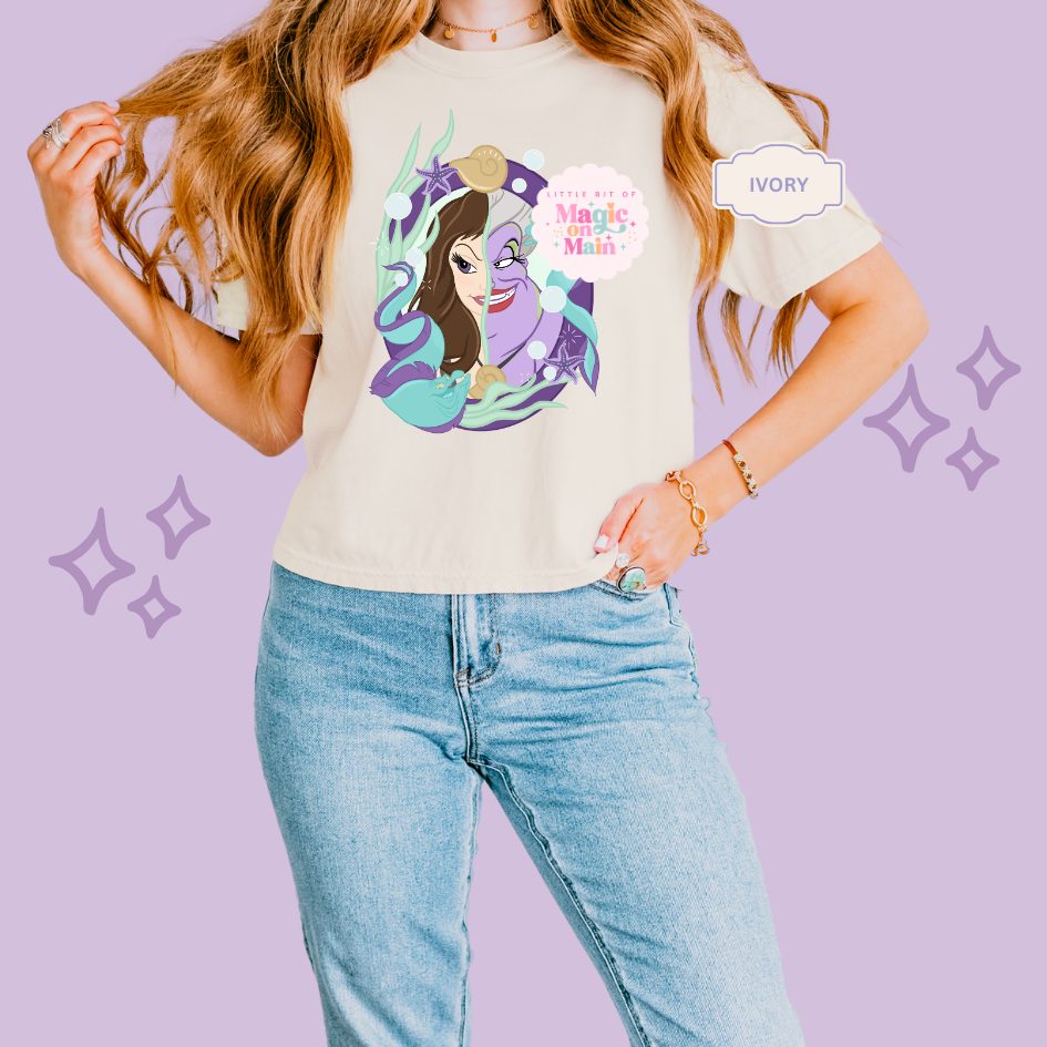 PRINTED VANESSA SEA WITCH - EXCLUSIVE TO MoM - WOMENS BOXY T-SHIRT