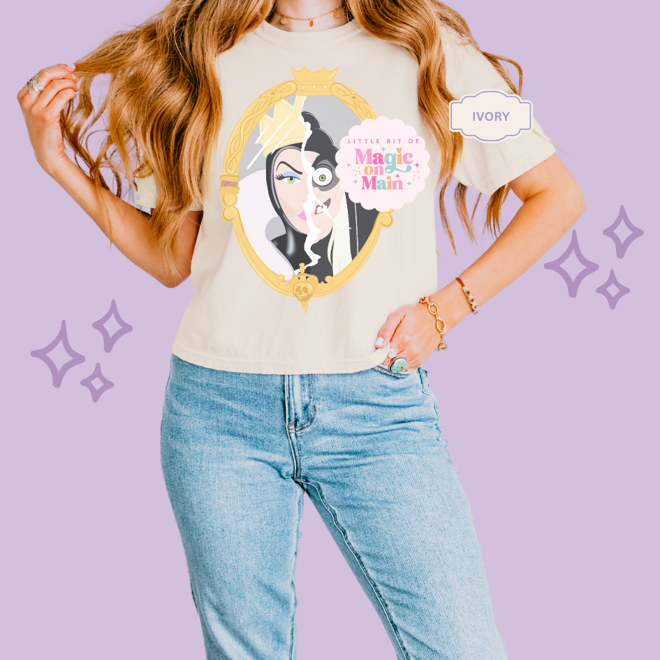 PRINTED EVIL QUEEN MIRROR - EXCLUSIVE TO MoM - WOMENS BOXY T-SHIRT