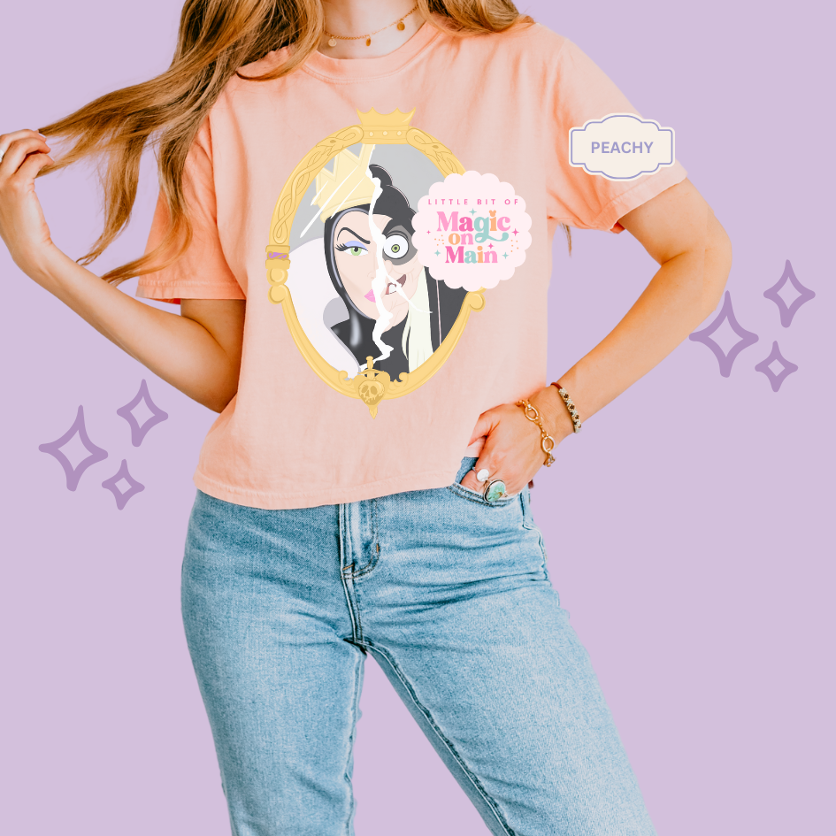 PRINTED EVIL QUEEN MIRROR - EXCLUSIVE TO MoM - WOMENS BOXY T-SHIRT