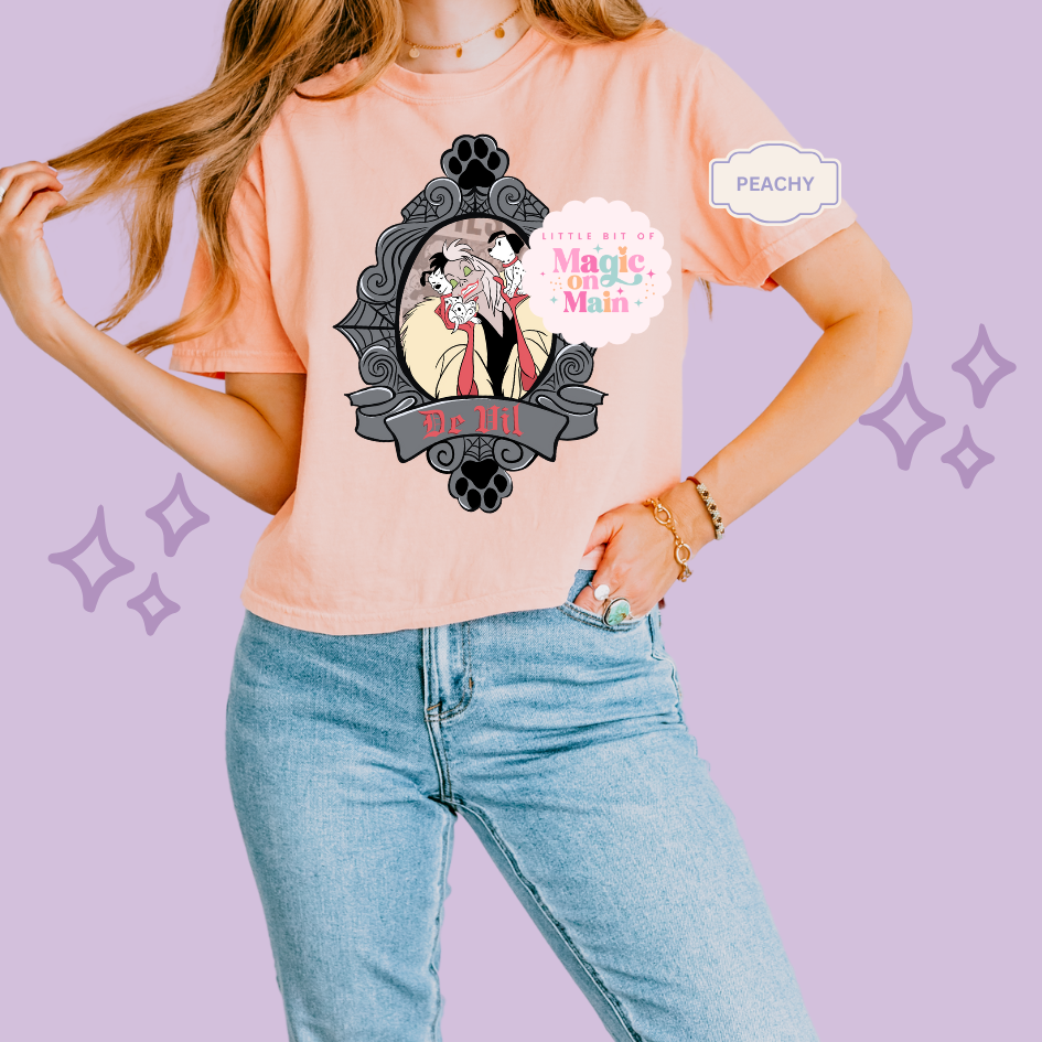 PRINTED DE VIL- EXCLUSIVE TO MoM - WOMENS BOXY T-SHIRT
