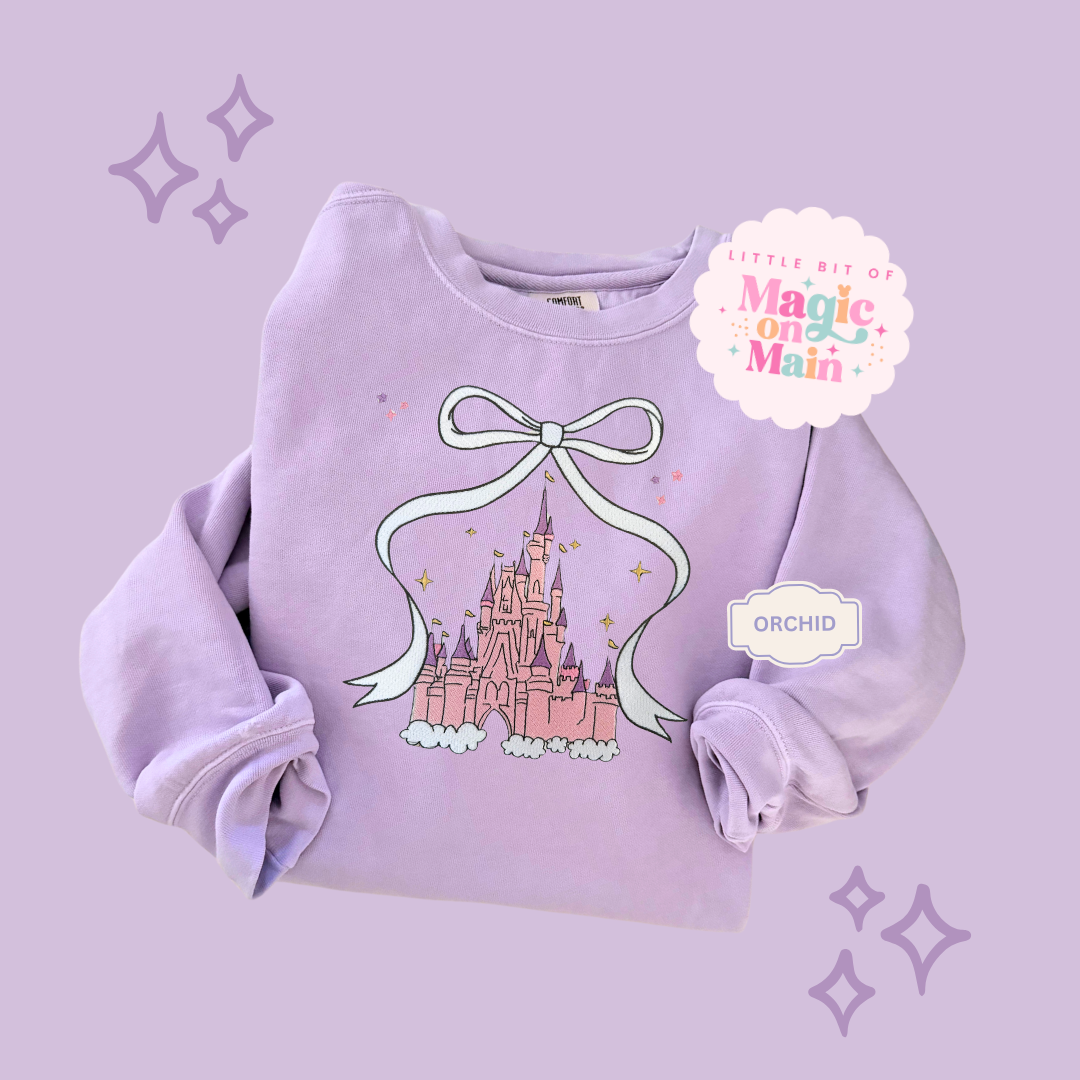 EMBROIDERED CASTLE - ADULT SWEATSHIRT