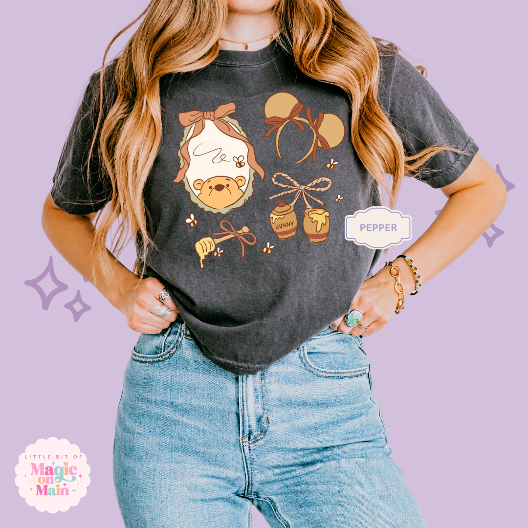 PRINTED WINNIE THE POOH COQUETTE - WOMENS BOXY T-SHIRT