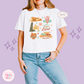 PRINTED CARS ELEMENTS - WOMENS BOXY T-SHIRT
