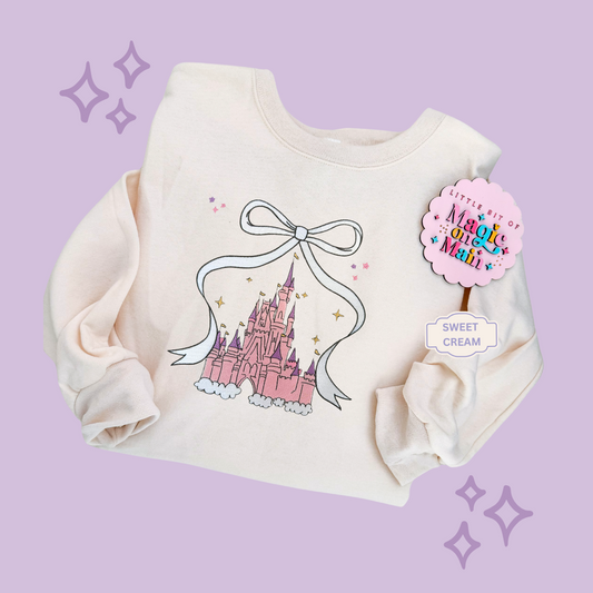 EMBROIDERED CASTLE - ADULT SWEATSHIRT
