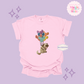 EMBROIDERED DUG  - ADULT T-SHIRT