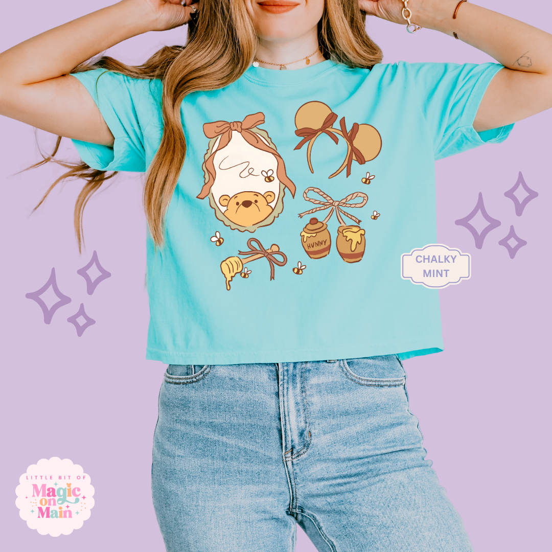 PRINTED WINNIE THE POOH COQUETTE - WOMENS BOXY T-SHIRT