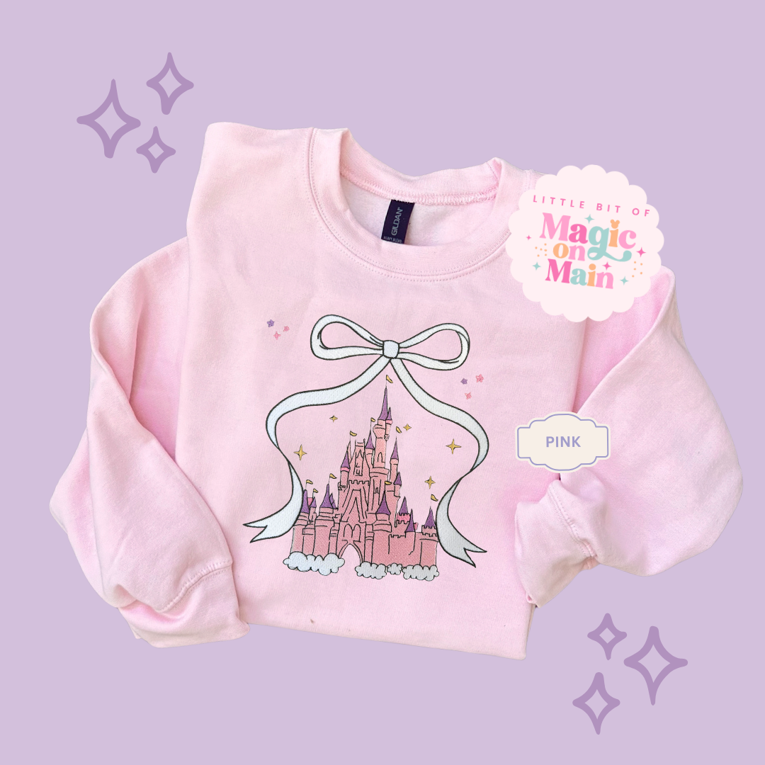 EMBROIDERED CASTLE - ADULT SWEATSHIRT