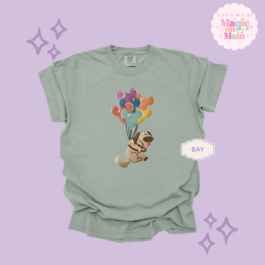 EMBROIDERED DUG  - ADULT T-SHIRT