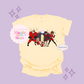 PRINTED SUPER HERO FAMILY W/SPARKLE - EXCLUSIVE TO MoM - ADULT T-SHIRT