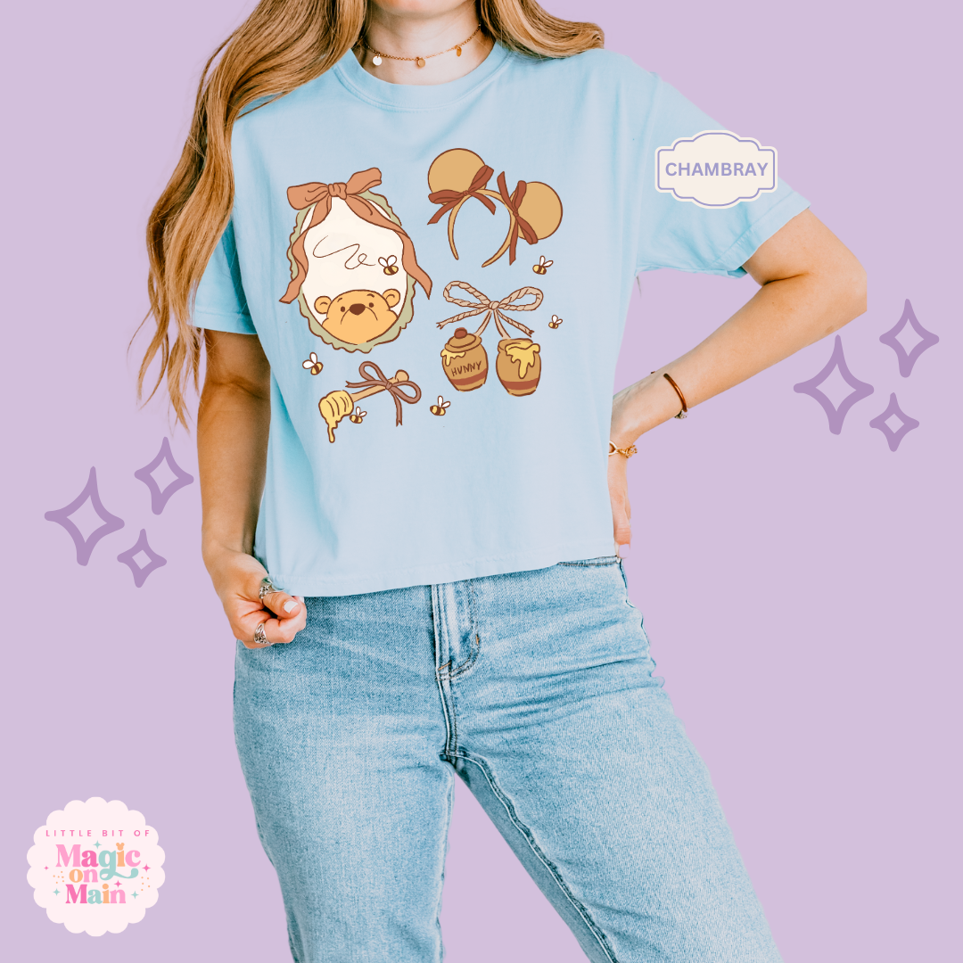 PRINTED WINNIE THE POOH COQUETTE - WOMENS BOXY T-SHIRT