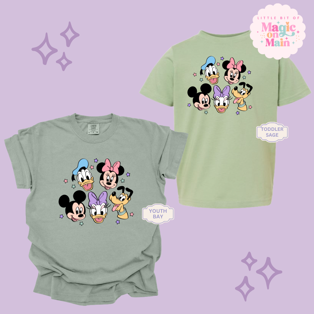 PRINTED MICKEY AND FRIENDS - YOUTH/TODDLER