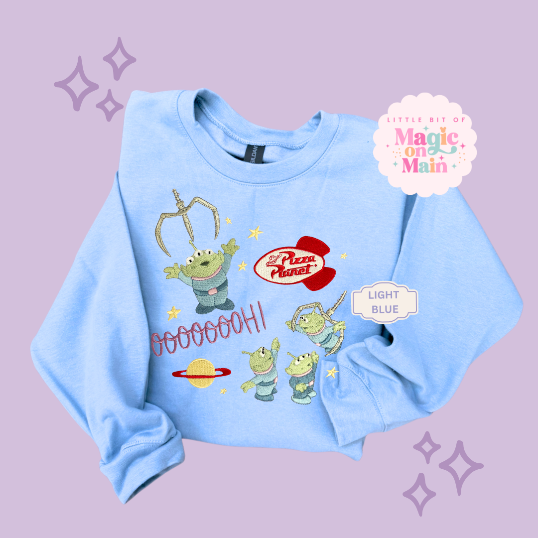 EMBROIDERED ALIENS - EXCLUSIVE TO MoM - ADULT SWEATSHIRT
